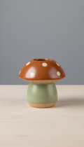 Ceramic Mushroom Planter with Drainage