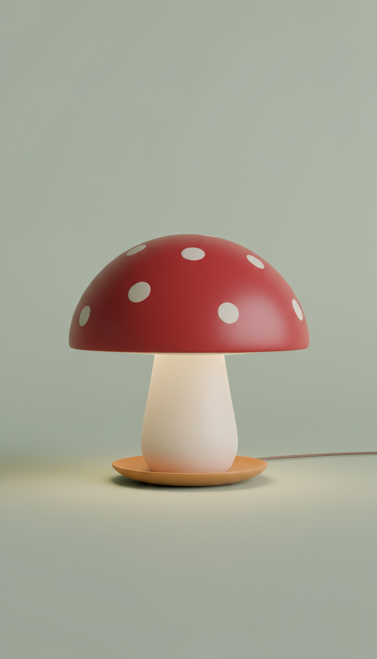 Red Toadstool Table Lamp