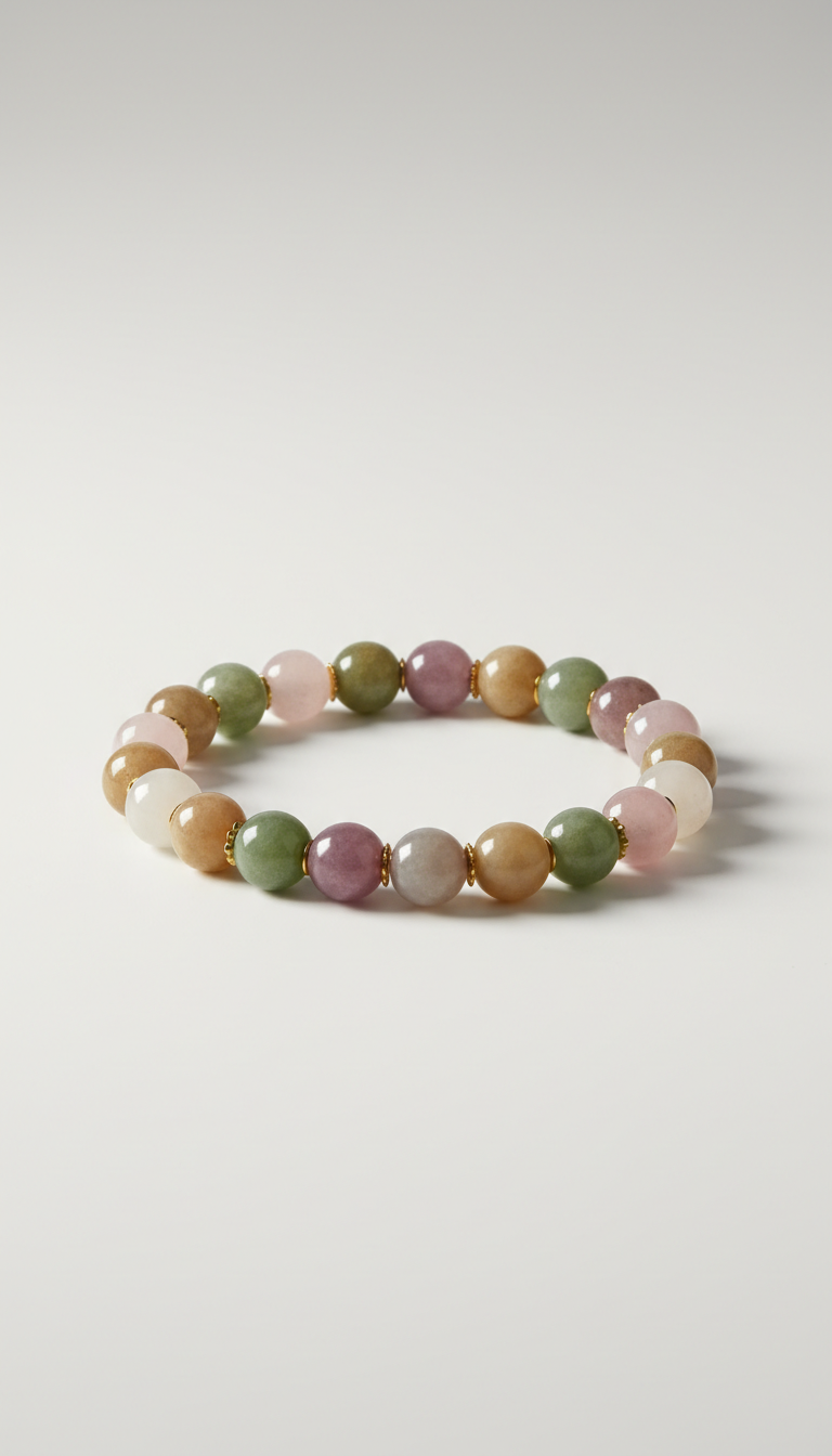 Handcrafted Jade Beaded Bracelet