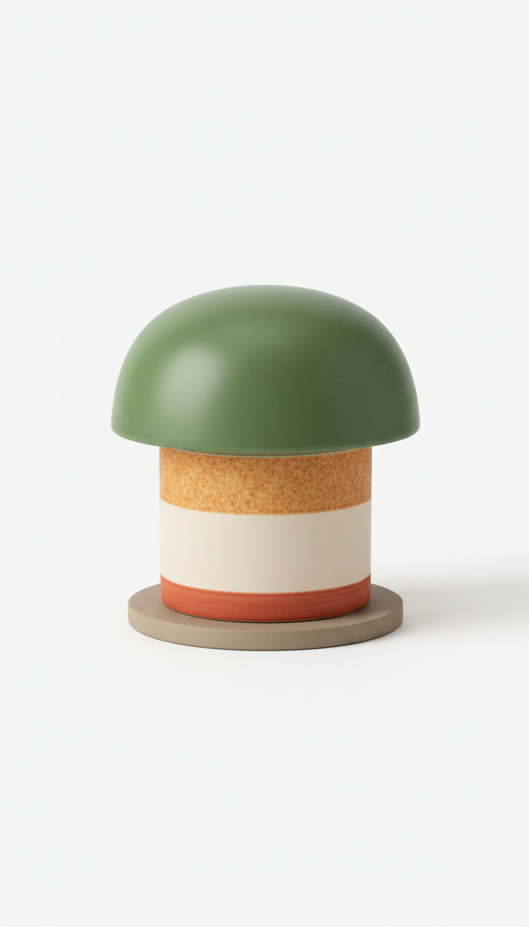 Forest Cap Ceramic Planter
